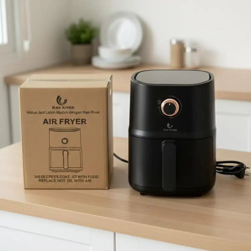 Air Fryer Han River - Kondisi Gress 100% Baru!