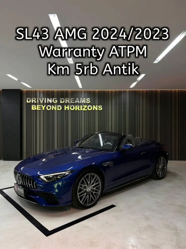 Mercedes Benz SL43 AMG Roadster 2024 Biru B1707PSR Km5rb Nik 2023