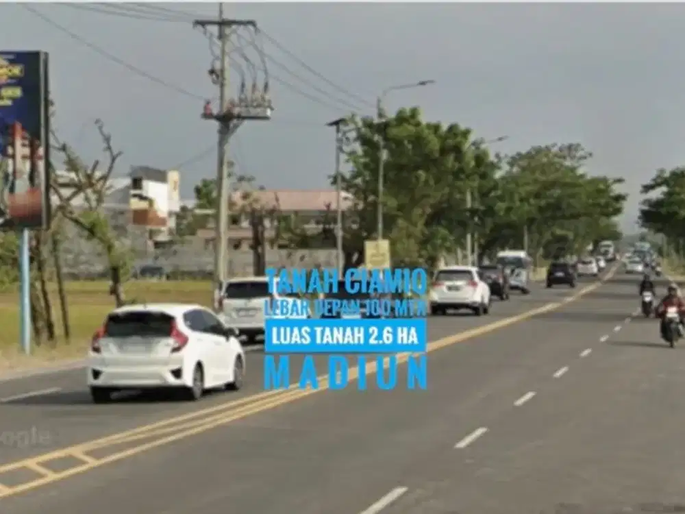 (H) Dijual Tanah LD 100 mtr, Dpn Exit TOL Dumpil MADIUN Lokasi Berkelas