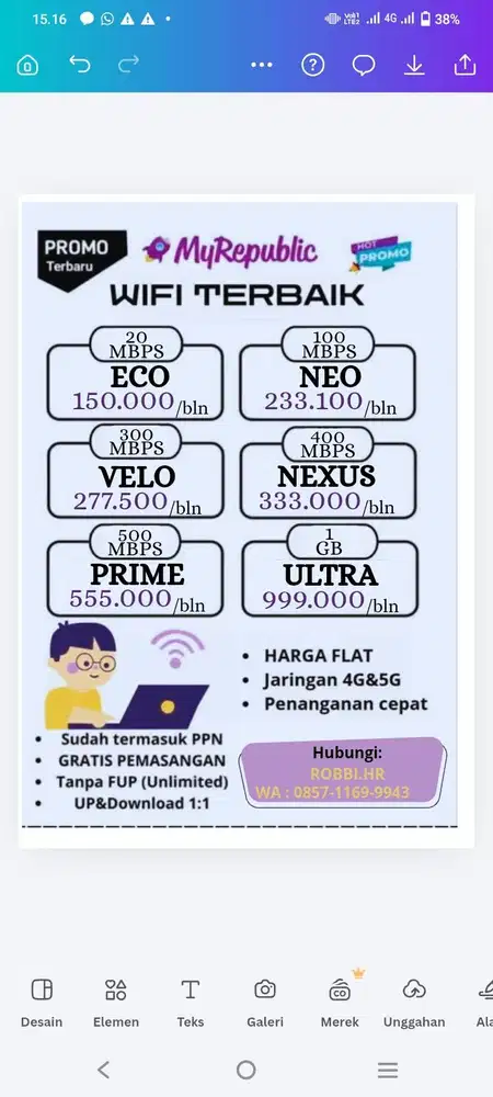 wifi gratis pasang