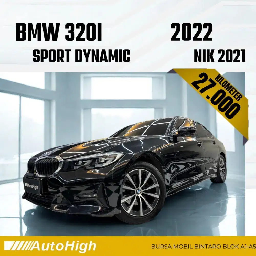 DP10% [Km27.000] 320i Sport 2021 Black Reg 2022 #AUTOHIGH