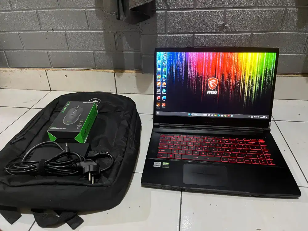 Dijual Laptop Gaming MSI GF63Thin 10UC intel i5 gen10 (ram 16/ssd 512)