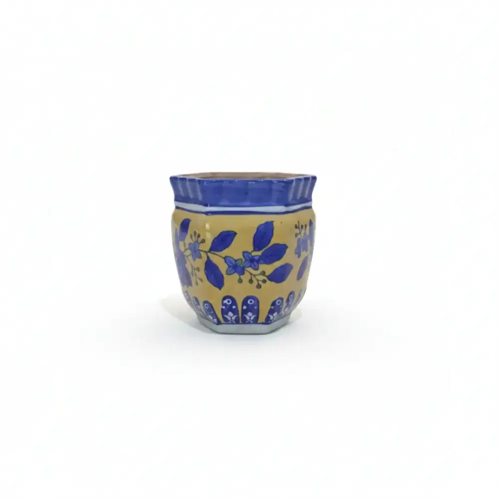 POT WADAH KERAMIK VINTAGE IMPORT 14CM  DSAIN UNIK UNTUK DEKORASI TAMAN