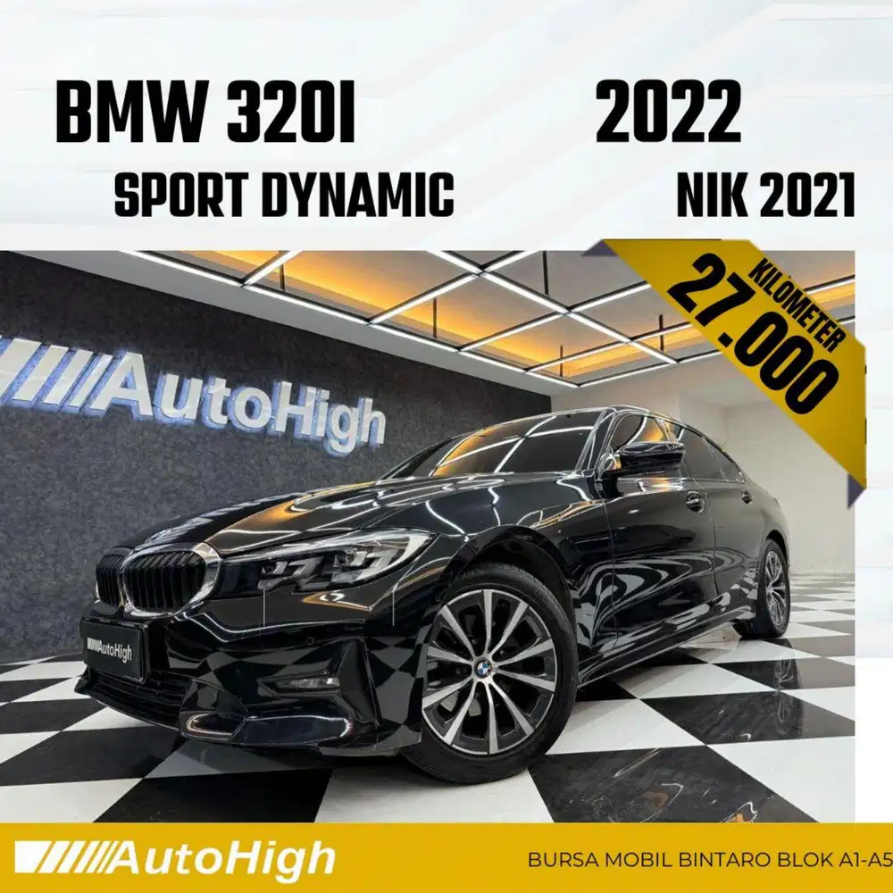 DP10% [Km27.000] 320i Sport 2021 Black Reg 2020 #AUTOHIGH