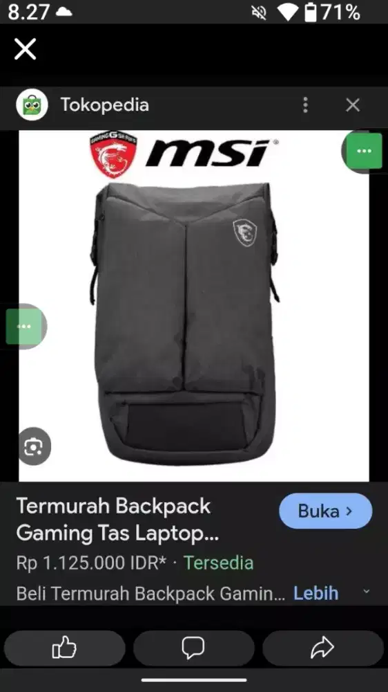 Tas laptop MSI Gaming Original
