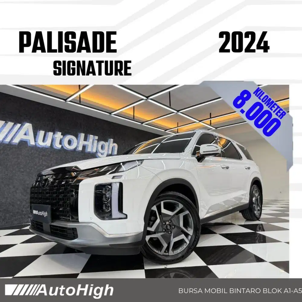 DP10% [Km8.000] Palisade Signature 2024 White / XRT Reg 2025 #AUTOHIGH