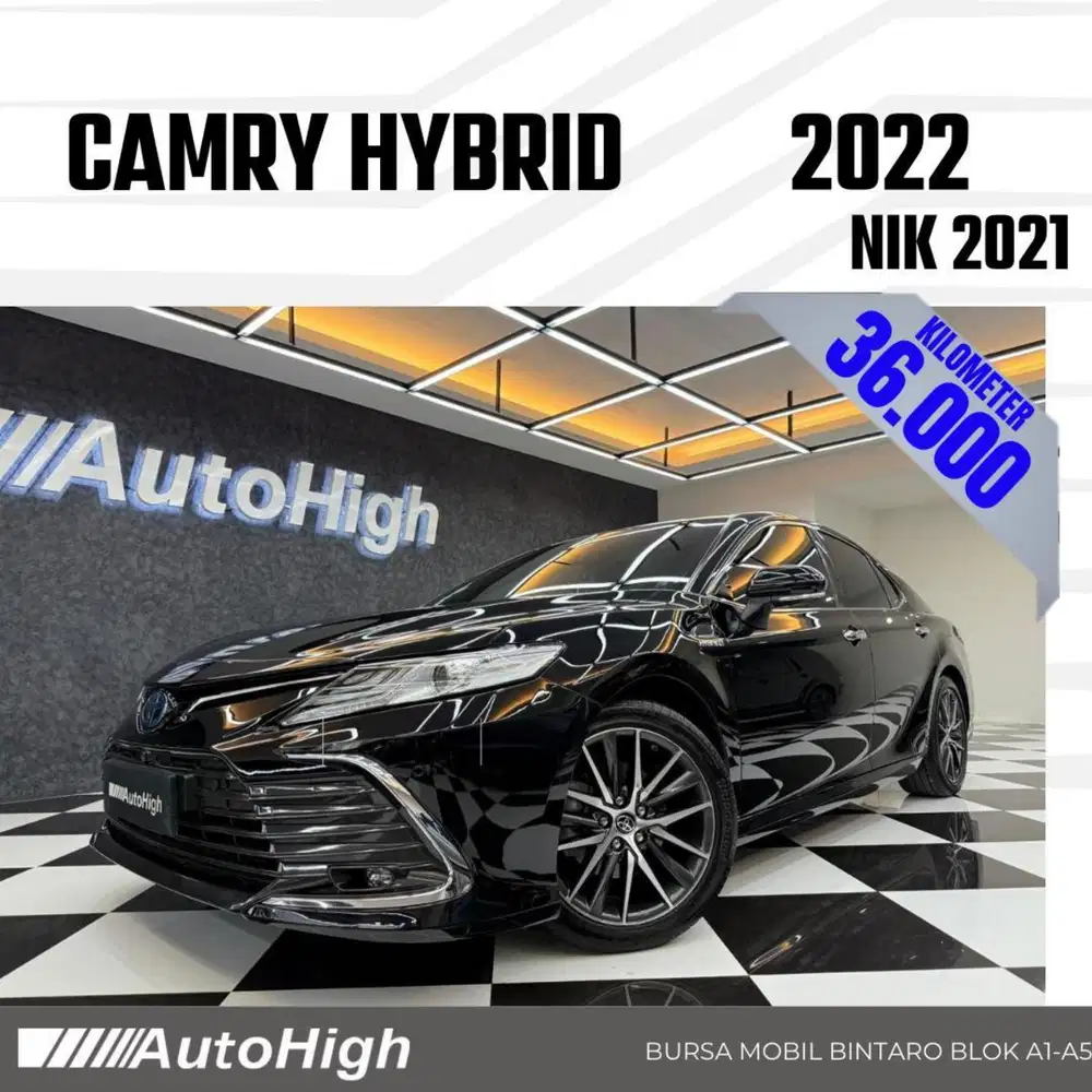DP10% [Km36.000] Camry Hybrid 2021 Black Reg 2023 #AUTOHIGH