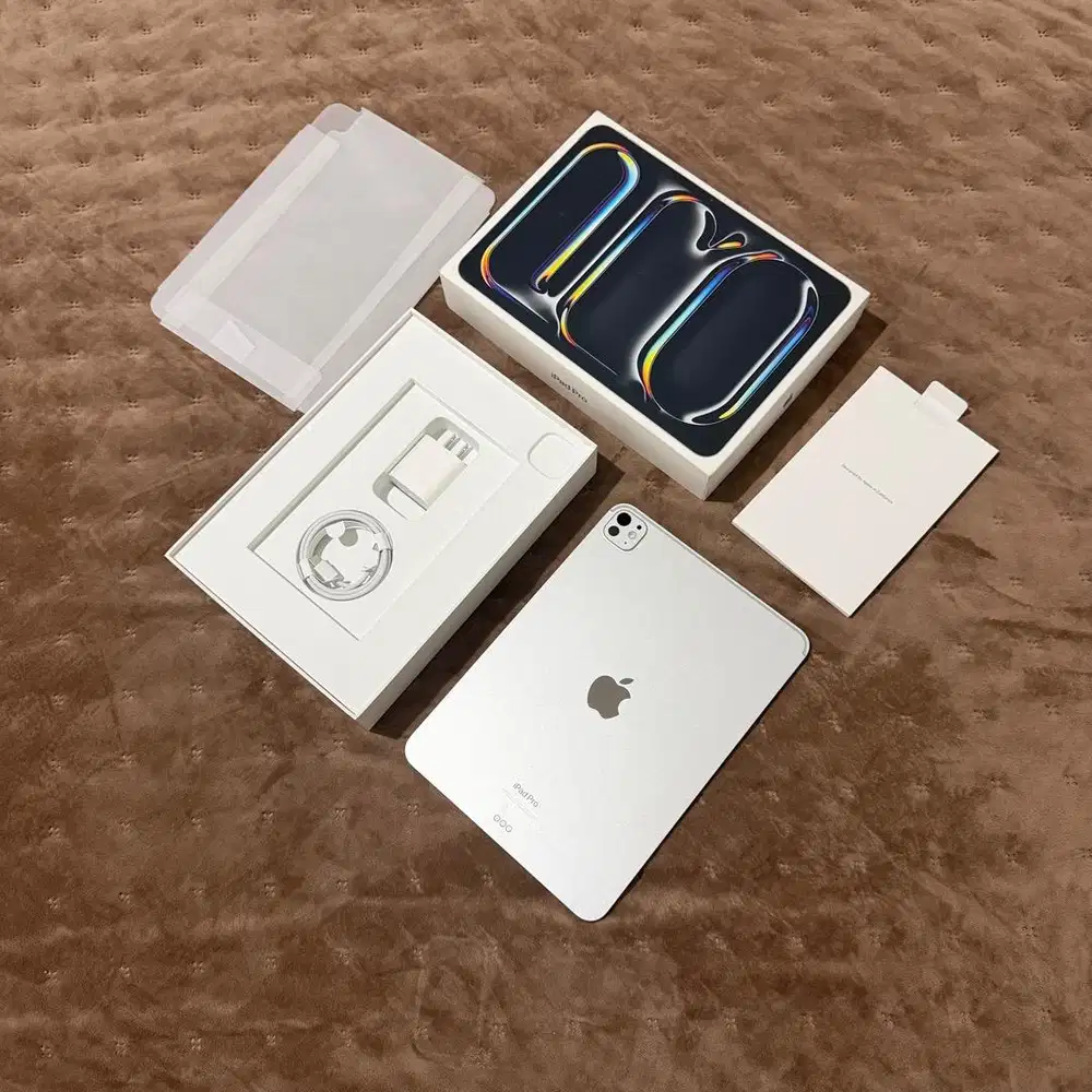 iPad Pro M4 11 inch 256 GB 2024 Silver Fullset Original BH 100%