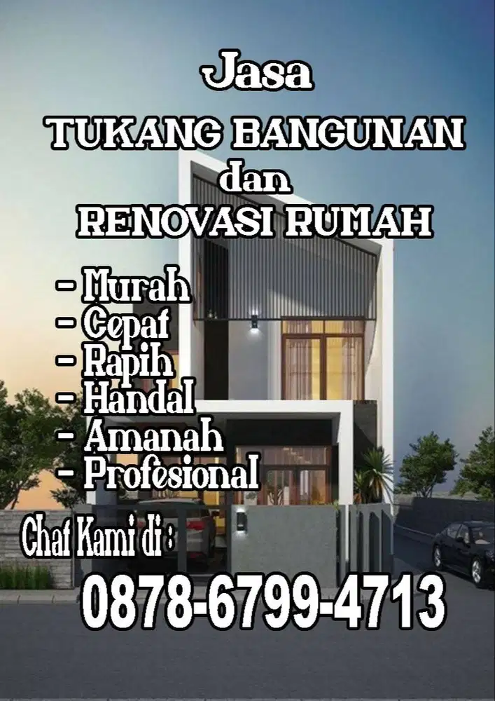 TUKANG Bangunan Borongan, Murah, Amanah, Berpengalaman