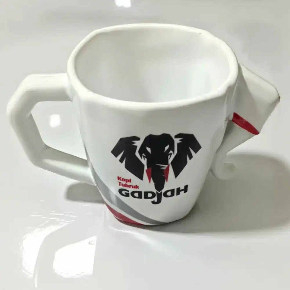 MUG KERAMIK KOPI GADJAH ORIGINAL DESAIN UNIK ELEGAN KITCHENWARE