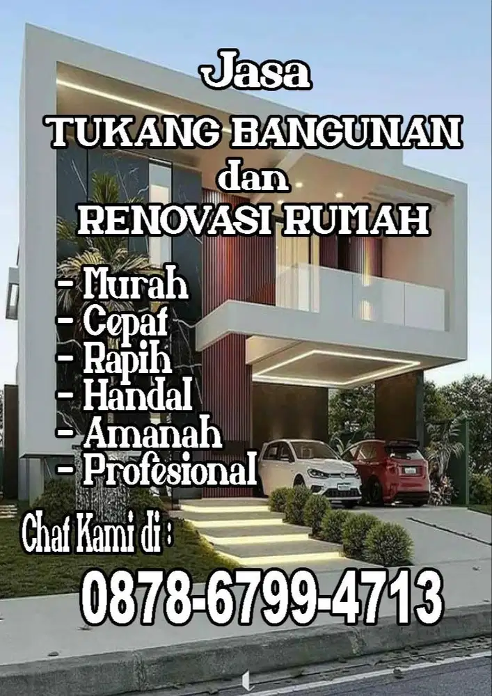Jasa Tukang Bangunan dan Renovasi Rumah, Murah