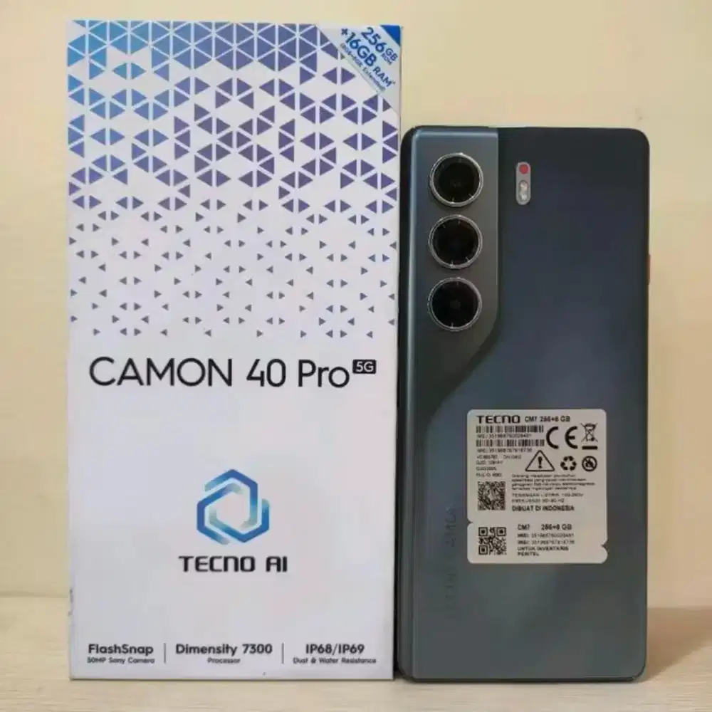 TECNO CAMON 40 BLACK 4G (Second Mulus 99%)