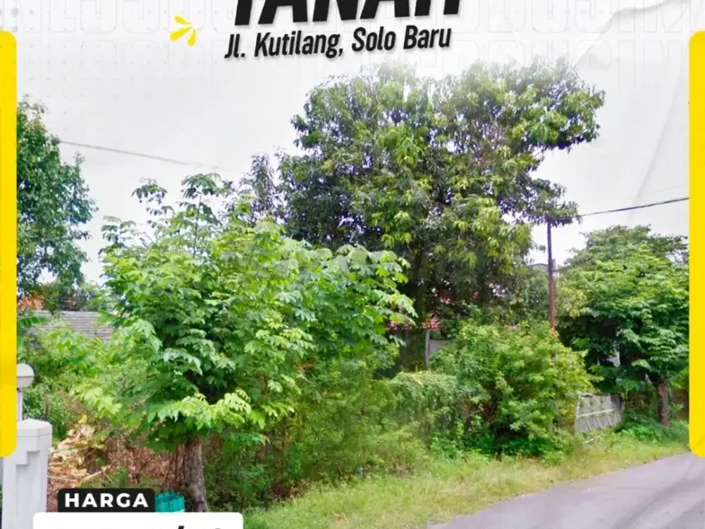 Dijual Investasi Tanah Strategis di Kawasan Elit Solo Baru!
