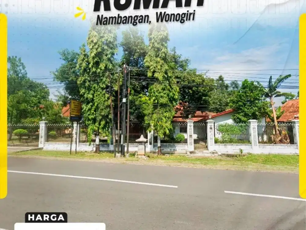 Dijual Rumah Hunian Mewah Potensi Bisnis di Selogiri, Wonogiri!