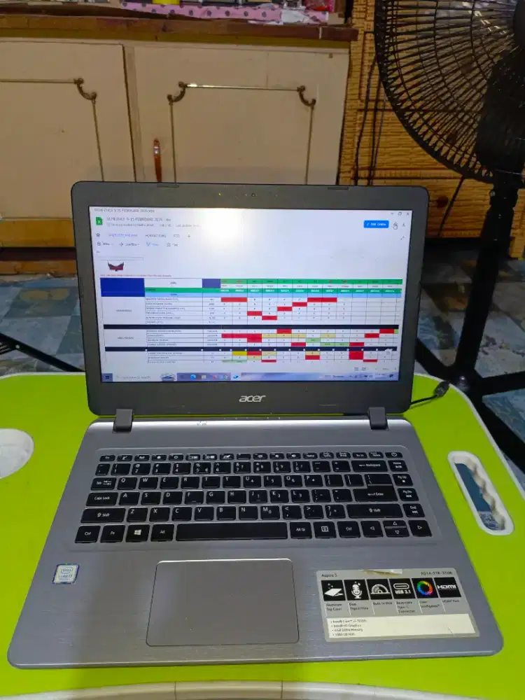 Laptop Acer Aspire 5 masih segel core i3 ram 4GB DDR4/HDD 1TB