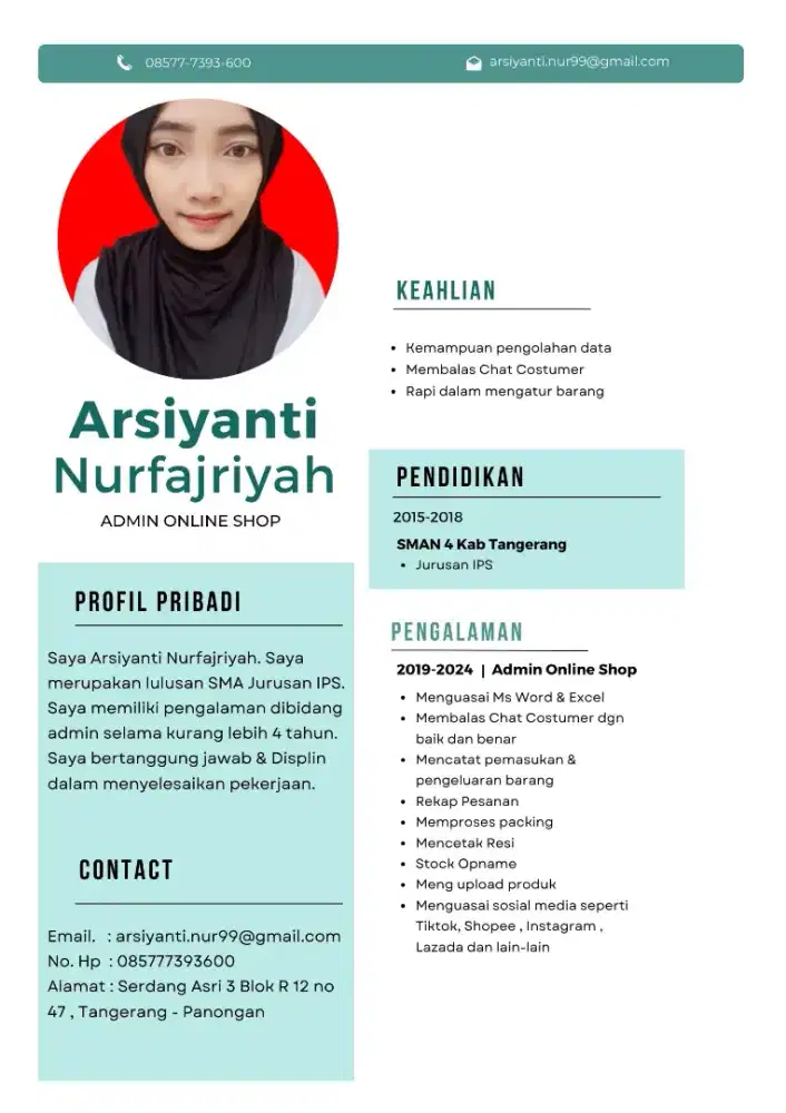 Mencari Pekerjaan Admin Online Shop / Packing