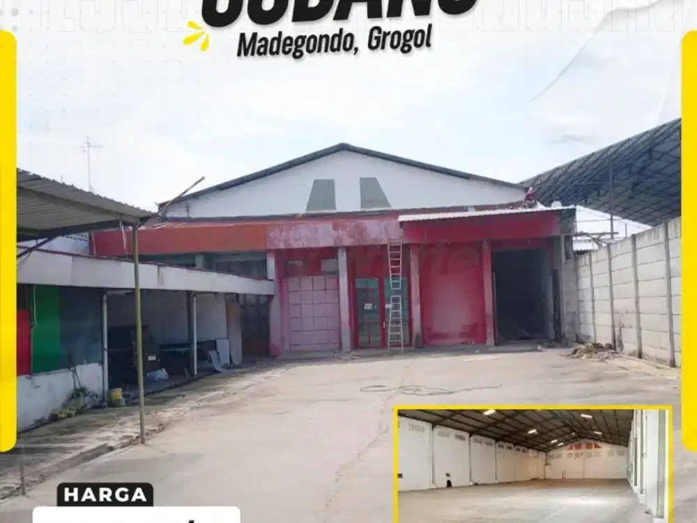 Disewakan Gudang Kapasitas Besar di Madegondo, Grogol, Sukoharjo