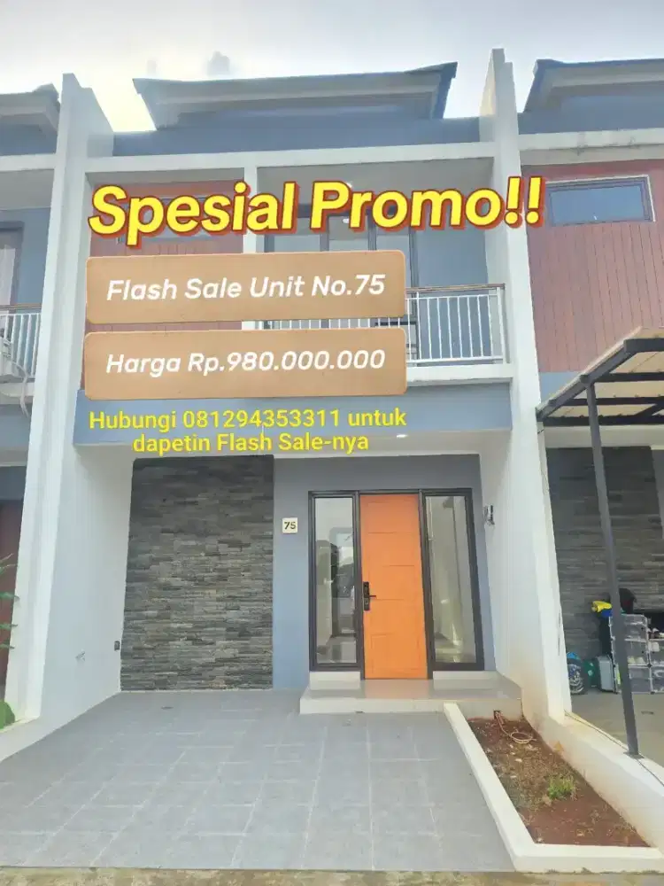 Rumah 2 Lantai Pamulang Siap Huni Harga di Bawah 1 M, Full Bata Merah