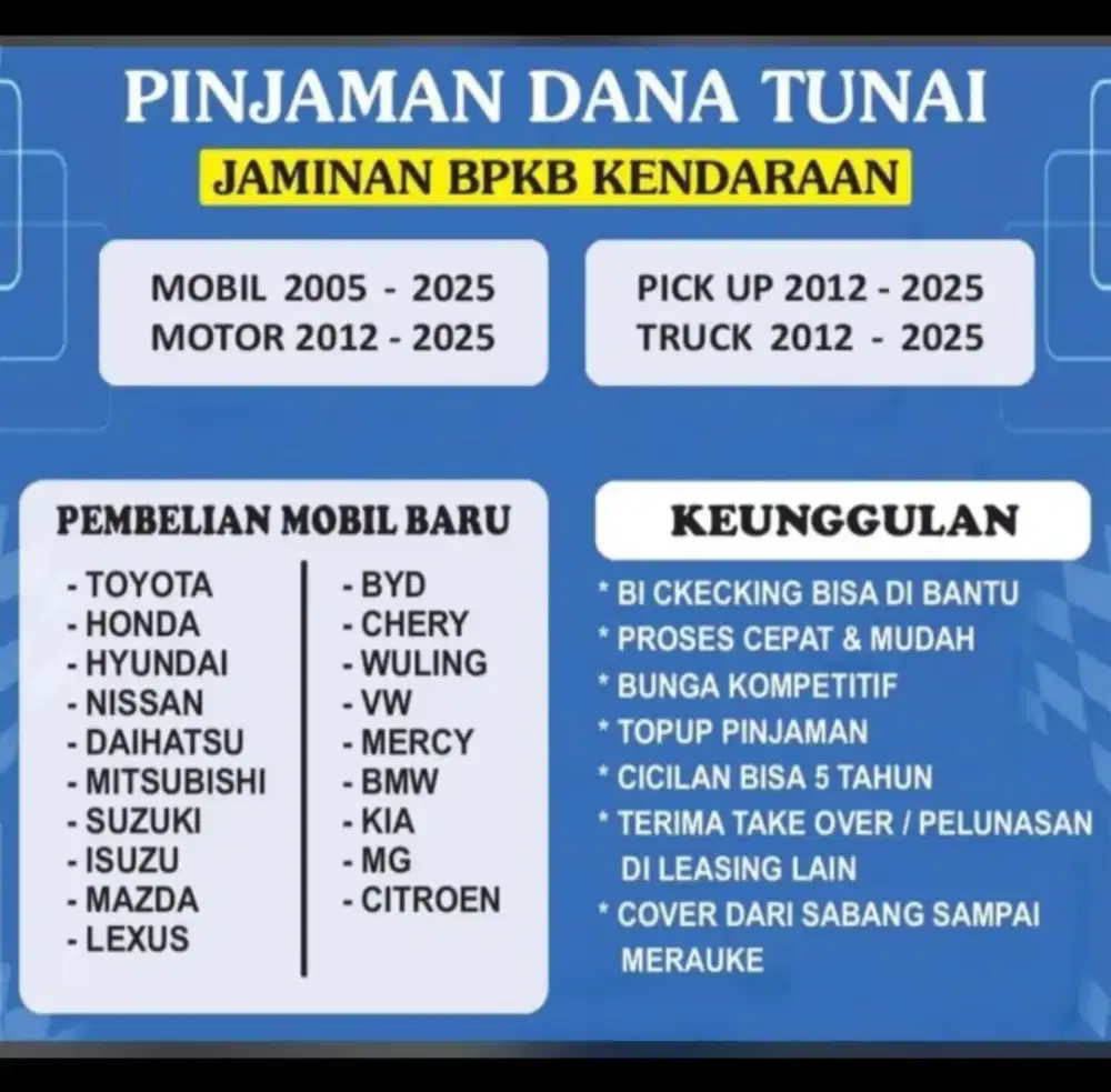Dana mobil bisa dibantu data