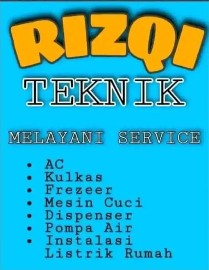 Servis Pendingin AC Kulkas Mesin Cuci