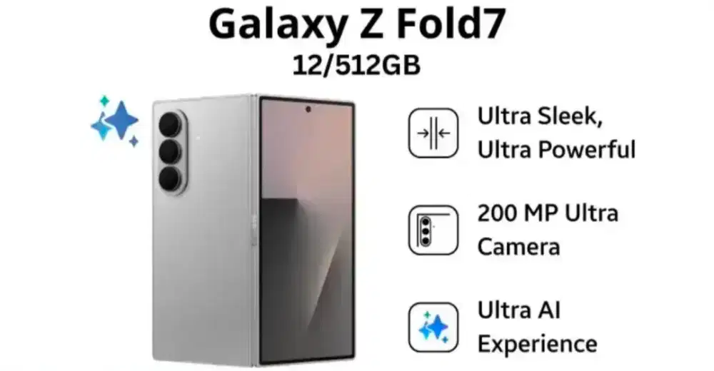 Jual hp samsung Galaxy z fold 7