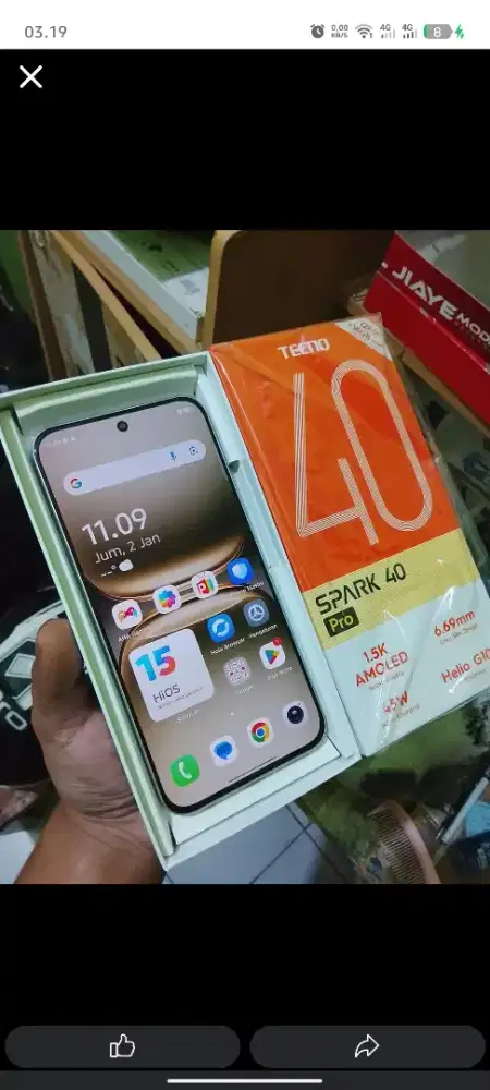 Tecno spark 40 pro ram 8