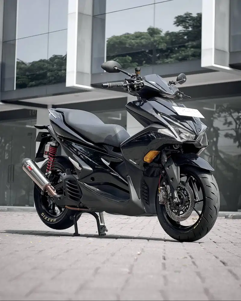 Yamaha Aerox 2017 Black - Full Modif Mewah (part ori ada)