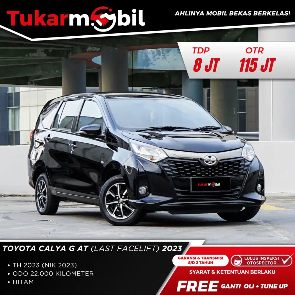 Toyota Calya G AT(last Facelift) 2023 plat ganjil
