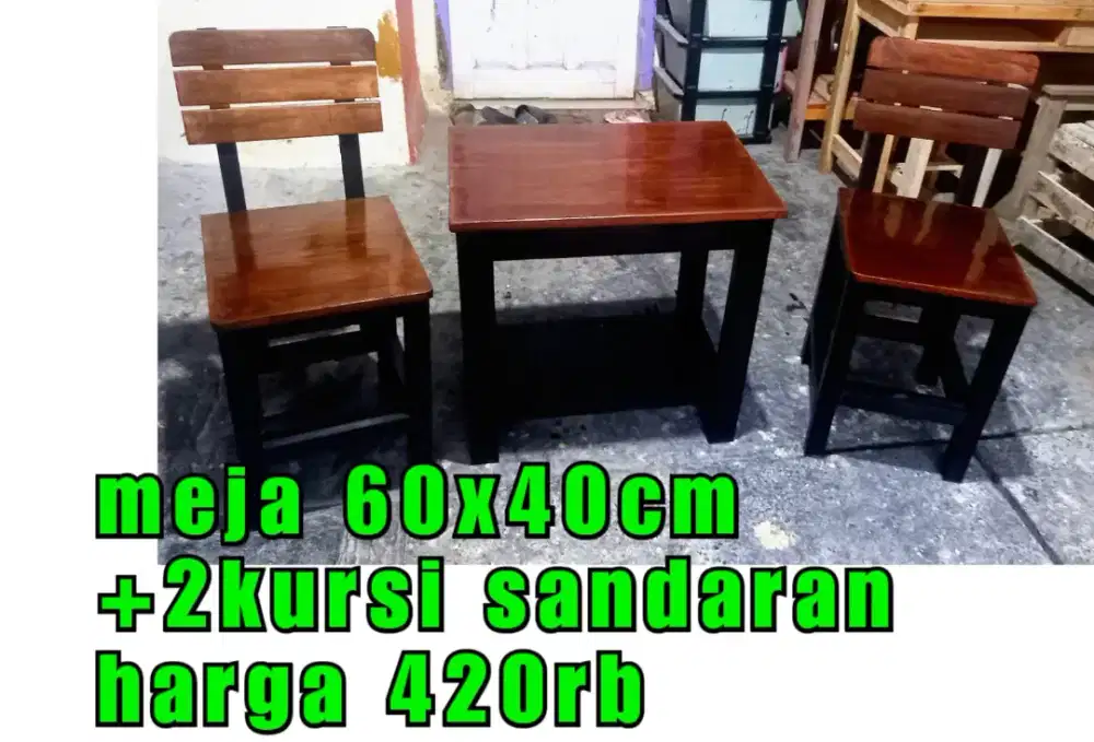 Meja kursi teras rumah, meja kursi santai kopi, meja kursi serbaguna