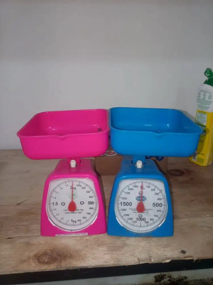 Timbangan Dapur Kue Manual Bahan Plastik 2kg Nomuri Green Horse