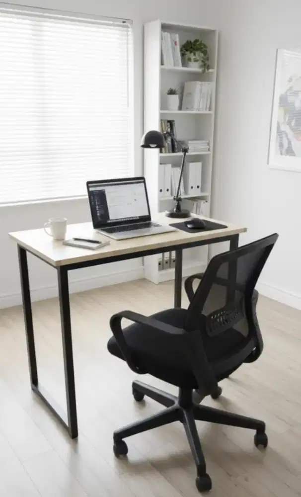 Meja kerja minimalis jati belanda