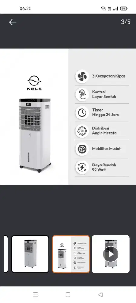 Kels 8ltr garvy air coolers