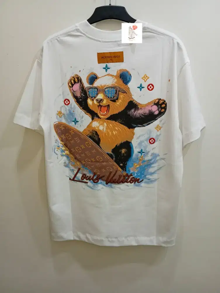 LOUIS VUITTON PANDA SURF WHITE TSHIRT