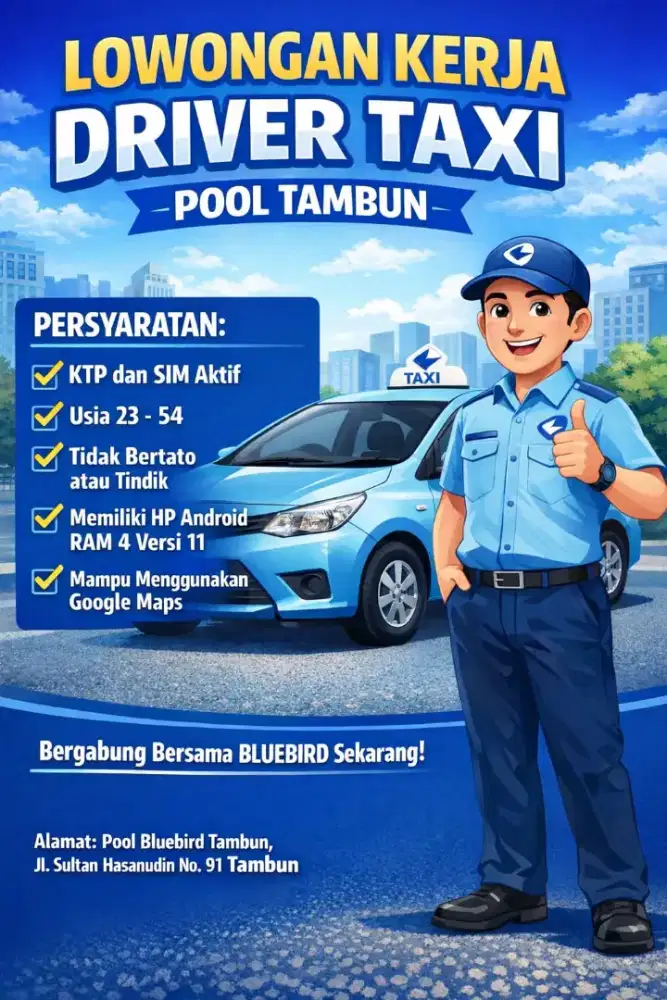 Lowongan driver online jabidetabek