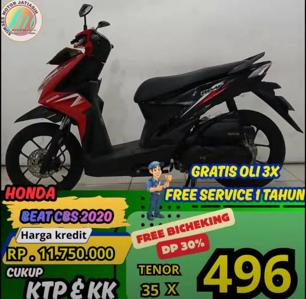 PROMO KHUSUS BI CHEKING DI JAMIN BISA ACC HONDA BEAT CBS 2020