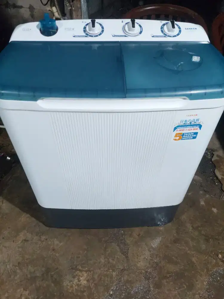 Mesin Cuci Sanken kapasitas 8kg Normal semua mesin Ori