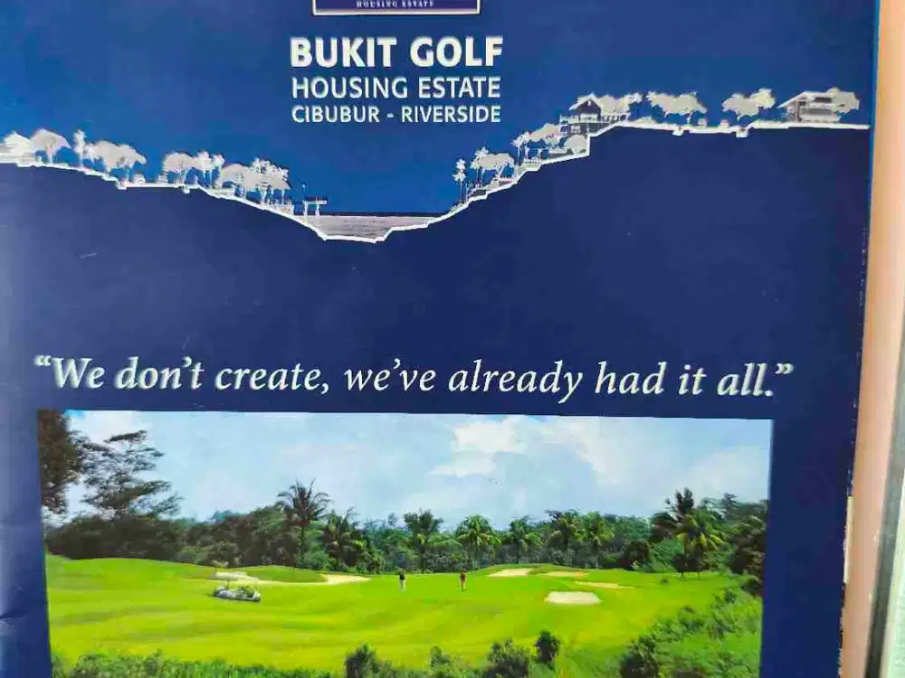 Kavling siap bangun 375 M2 ,Bukit Golf Riverside Cibubur