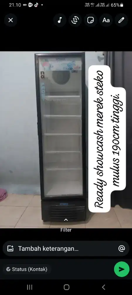 Jual showcash second