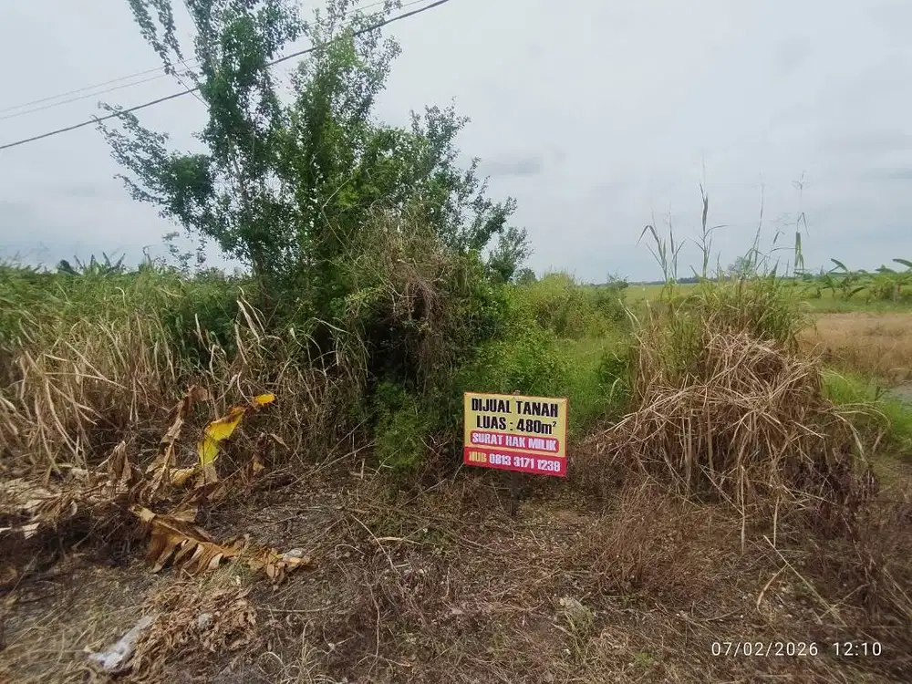 Tanah SHM Lokasi Strategis 0 Jalan Raya