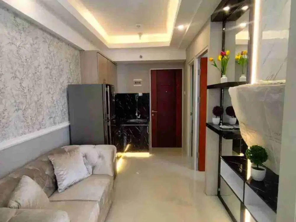 GUNAWANGSA TIDAR 2 BR Corner‼️Apartemen Full Furnish View Pool Pusat Kota Surabaya