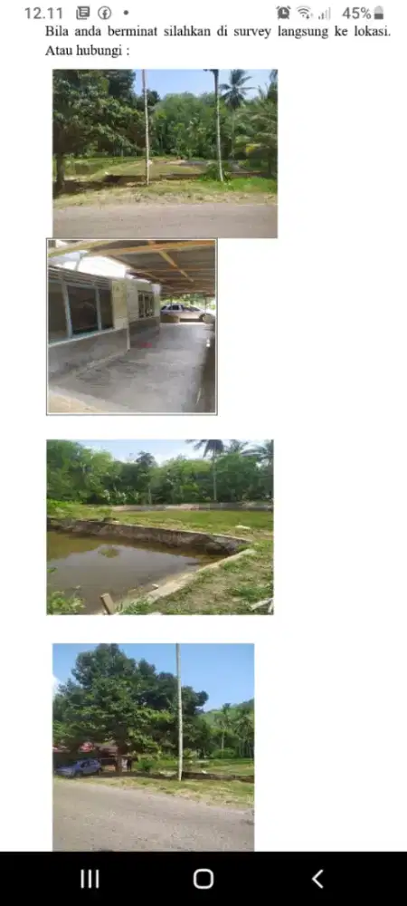 Jual rumah dan kolam sebelum desa simarpinggan