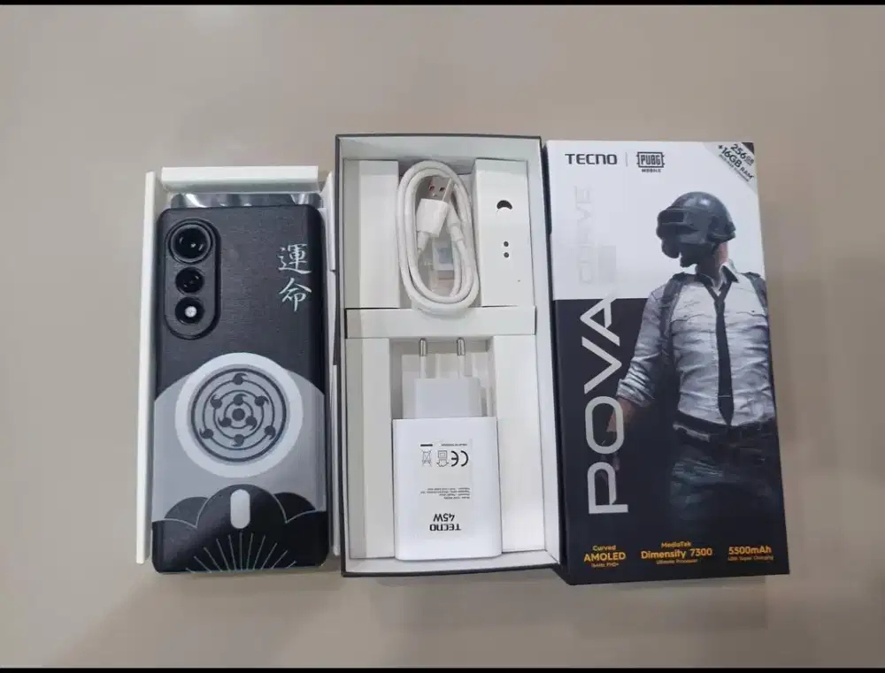 Tecno Pova Curve 5G 8+8/256, mulus perfect like new, garansi panjang.