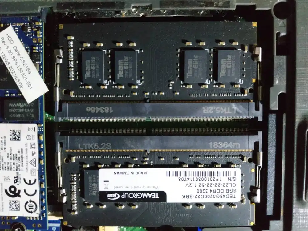 RAM SODIMM DDR4 8GB x 2 : 16GB 3200MHz TEAM ELITE NEGO