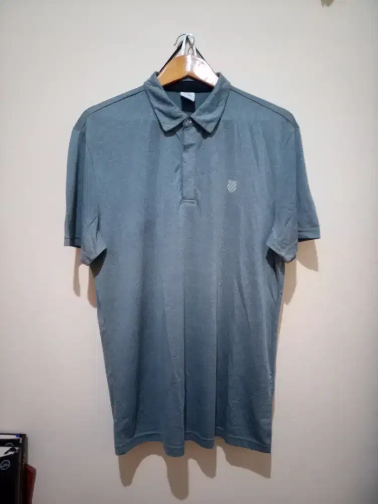 Kaos Kerah Olahraga K-Swiss Polo Shirt Abu Misty Size XL