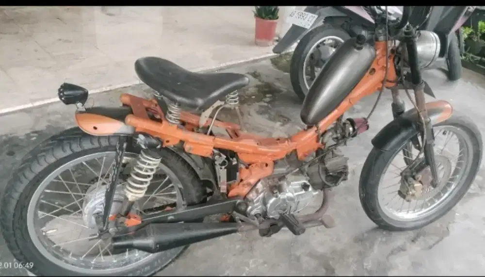 Yamaha jupiter tipe bebek modifilasi