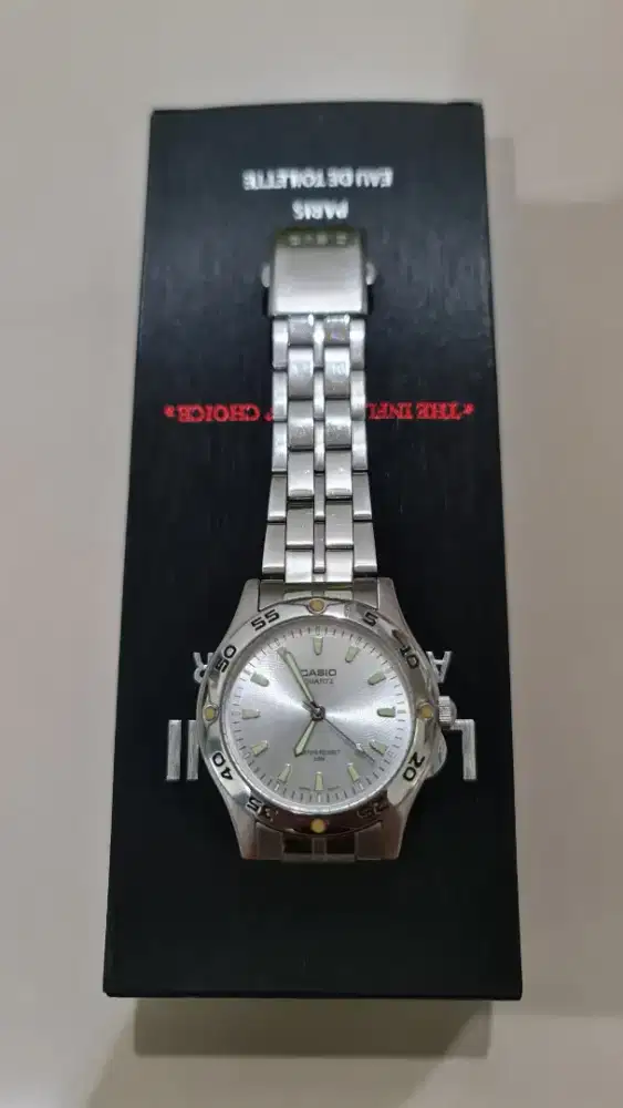 CASIO Enticer Stainless Steel Analog Original Jam Tangan Pria MTP 1243