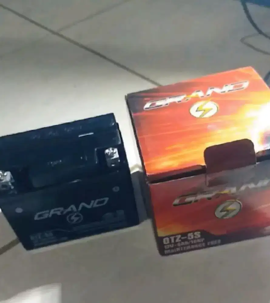 AKI MERK GRAND 12V 5AH BARU NEW