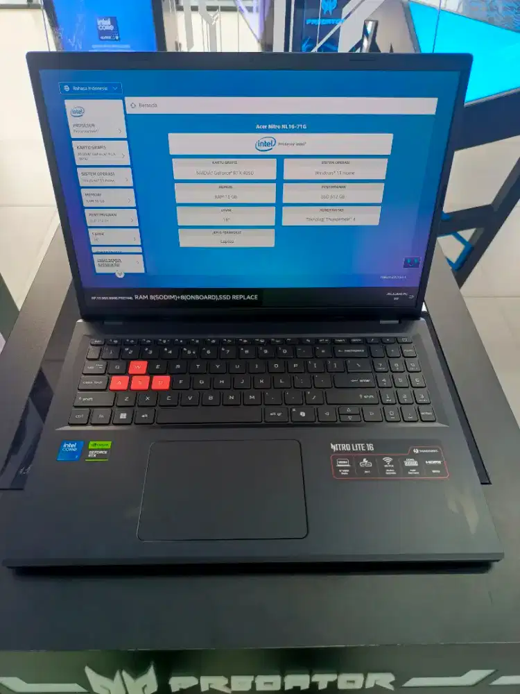 Kredit laptop Acer nitro NL16-71G