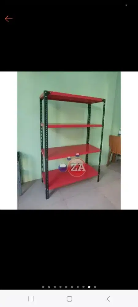 Rak besi siku 4 susun