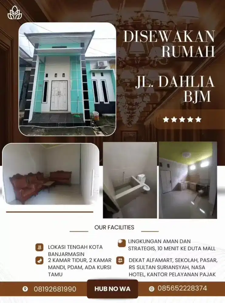 Disewakan rumah tengah kota Banjarmasin